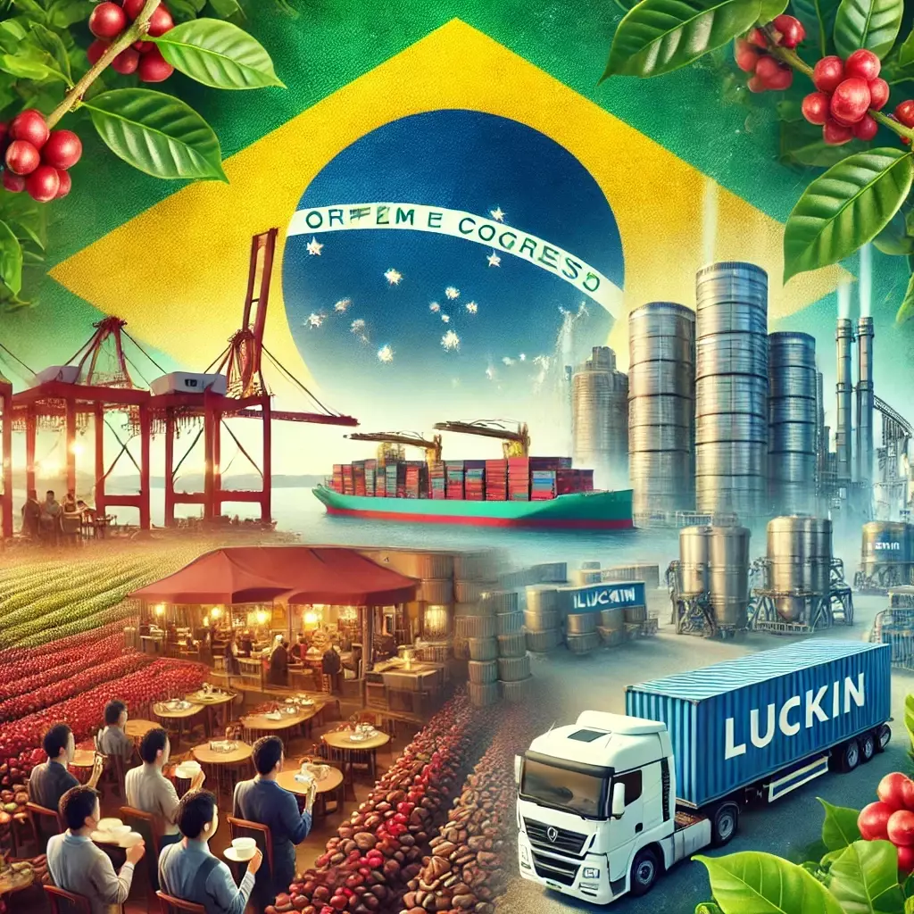 Aumenta a Presença do Café Brasileiro na China: Luckin Coffee Anuncia Importação de R$ 2,5 Bilhões